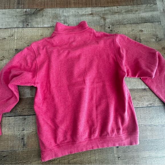 ORVIS 1/4 Zip PIMA Cotton Sweatshirt MEDIUM Salmon Pink Color - Picture 5 of 7
